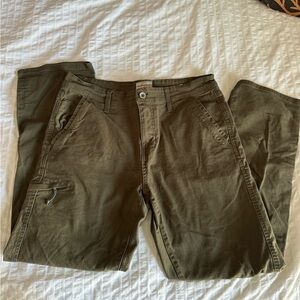 original weatherproof vintage men’s green relaxed fit flex utility pants